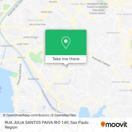 RUA JULIA SANTOS PAIVA RIO 140 map