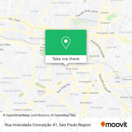 Mapa Rua Imaculada Conceição 41