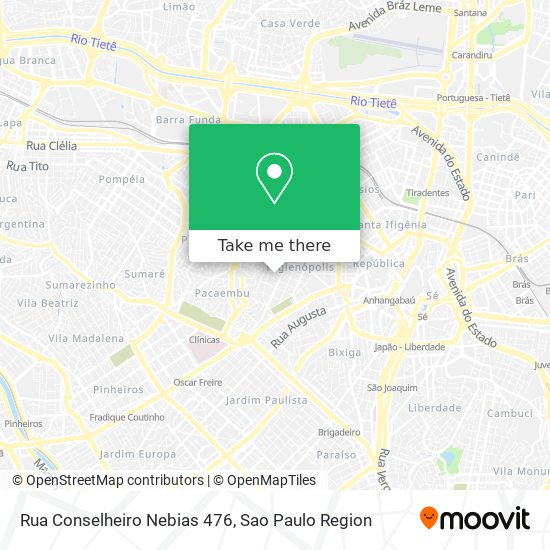 Rua Conselheiro Nebias 476 map