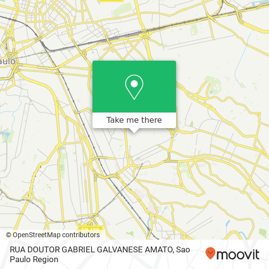 RUA DOUTOR GABRIEL GALVANESE AMATO map