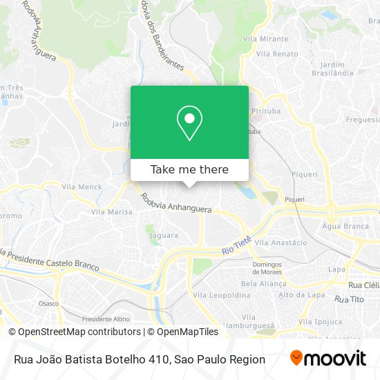 Mapa Rua João Batista Botelho 410