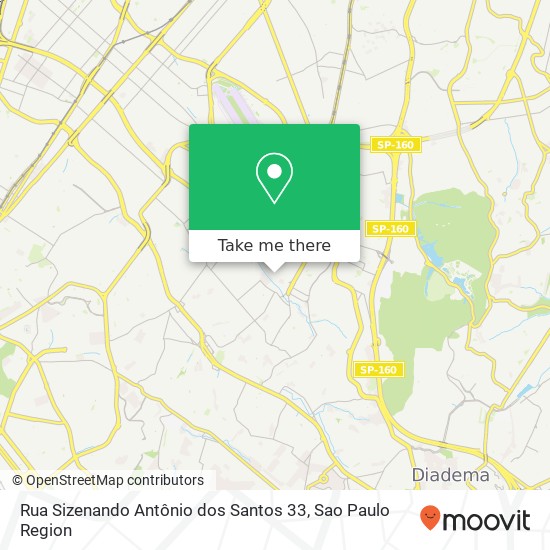 Mapa Rua Sizenando Antônio dos Santos 33