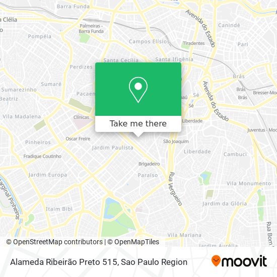 Alameda Ribeirão Preto 515 map