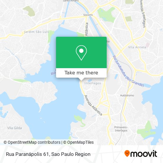 Rua Paranápolis 61 map