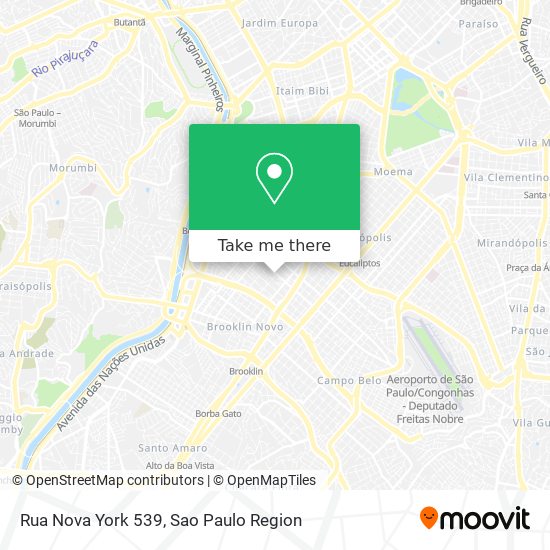 Rua Nova York 539 map