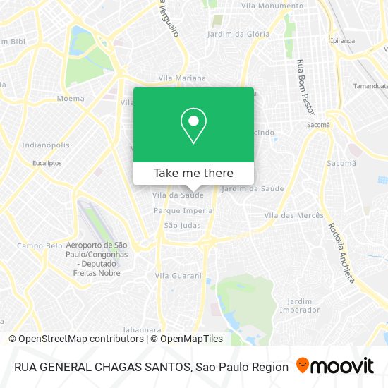 RUA GENERAL CHAGAS SANTOS map
