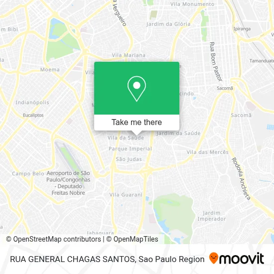 RUA GENERAL CHAGAS SANTOS map