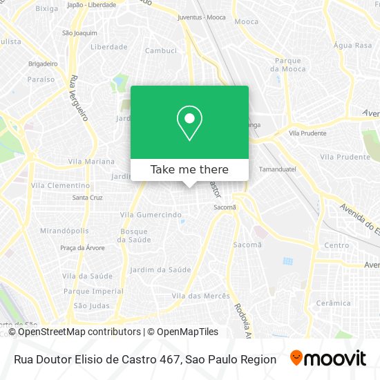 Mapa Rua Doutor Elisio de Castro 467