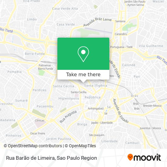 Rua Barão de Limeira map
