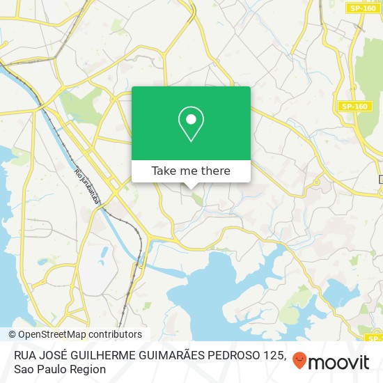 RUA JOSÉ GUILHERME GUIMARÃES PEDROSO 125 map