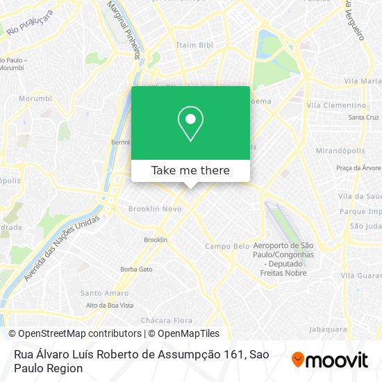 Rua Álvaro Luís Roberto de Assumpção 161 map