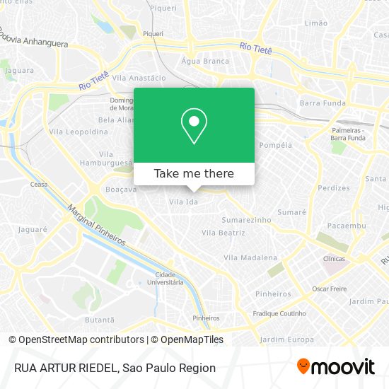 Mapa RUA ARTUR RIEDEL