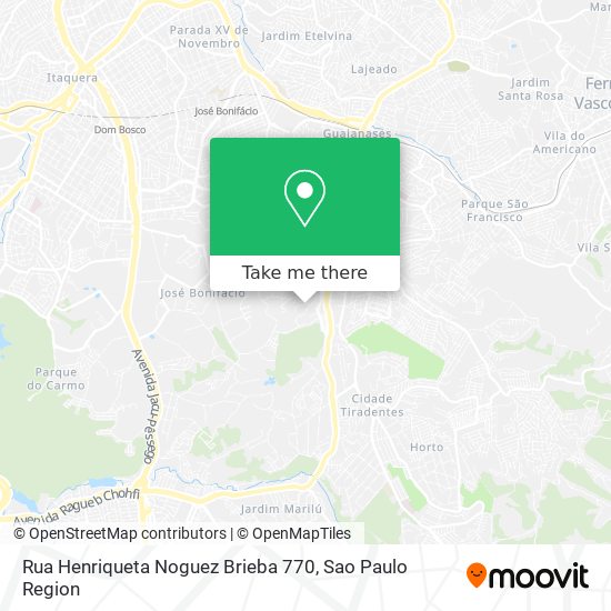 Mapa Rua Henriqueta Noguez Brieba  770