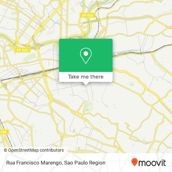 Mapa Rua Francisco Marengo
