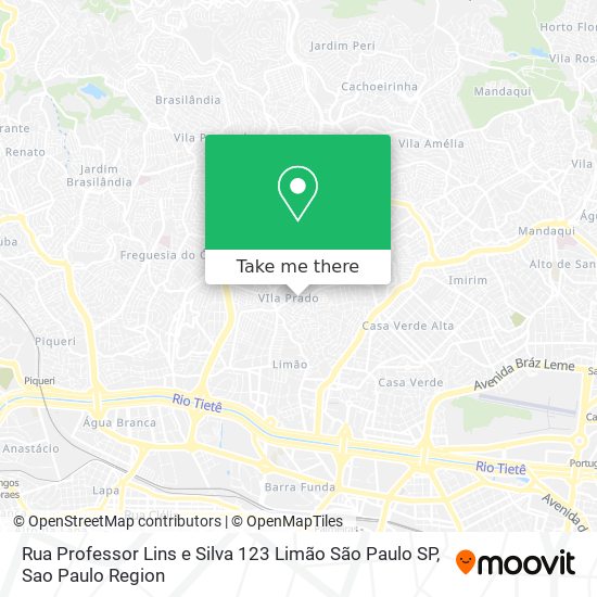 Rua Professor Lins e Silva  123   Limão   São Paulo   SP map