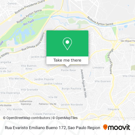Mapa Rua Evaristo Emiliano Bueno 172