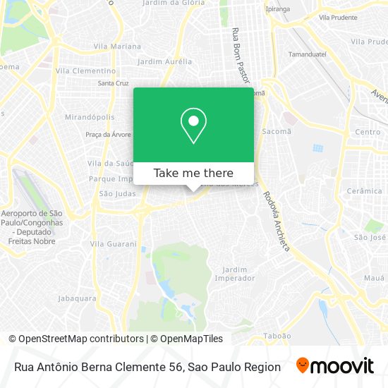 Mapa Rua Antônio Berna Clemente 56