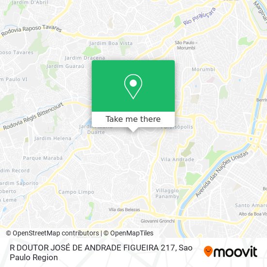 R DOUTOR JOSÉ DE ANDRADE FIGUEIRA 217 map