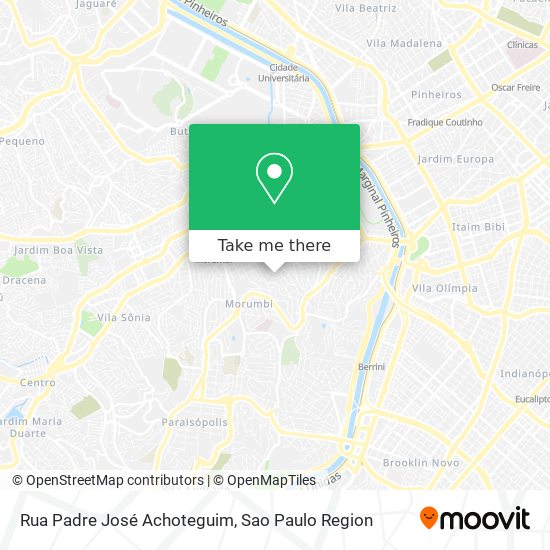 Mapa Rua Padre José Achoteguim