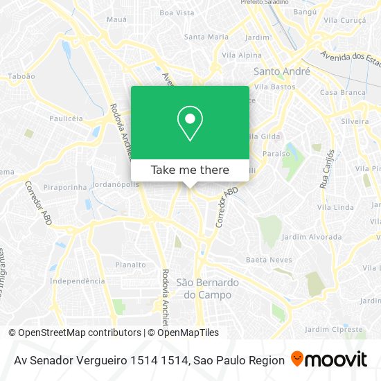 Av  Senador Vergueiro  1514 1514 map