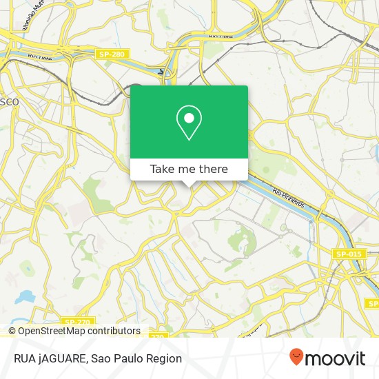 RUA jAGUARE map