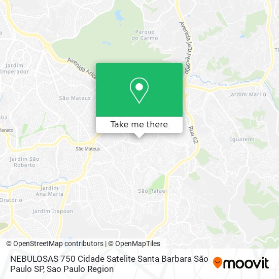 NEBULOSAS  750   Cidade Satelite Santa Barbara   São Paulo   SP map