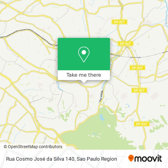 Mapa Rua Cosmo José da Silva 140