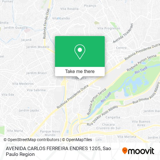 AVENIDA CARLOS FERREIRA ENDRES 1205 map