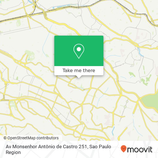 Mapa Av  Monsenhor Antônio de Castro 251