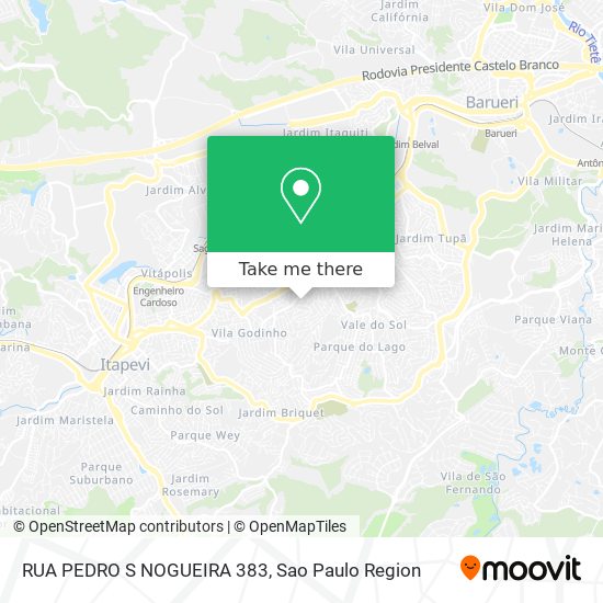 RUA PEDRO S  NOGUEIRA 383 map