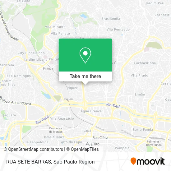 RUA SETE BARRAS map
