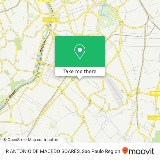 R ANTÔNIO DE MACEDO SOARES map