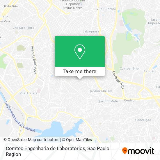 Mapa Comtec Engenharia de Laboratórios