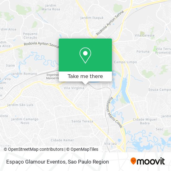 Espaço Glamour Eventos map