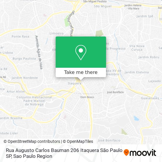 Rua Augusto Carlos Bauman  206   Itaquera São Paulo SP map