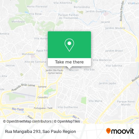 Mapa Rua Mangaíba 293