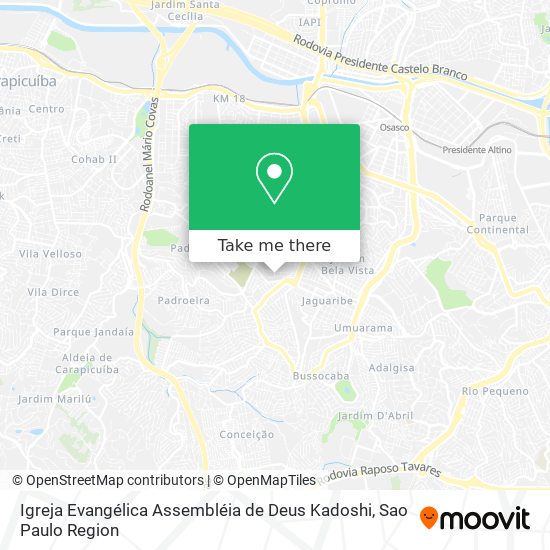 Igreja Evangélica Assembléia de Deus Kadoshi map