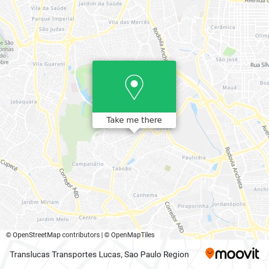 Mapa Translucas Transportes Lucas