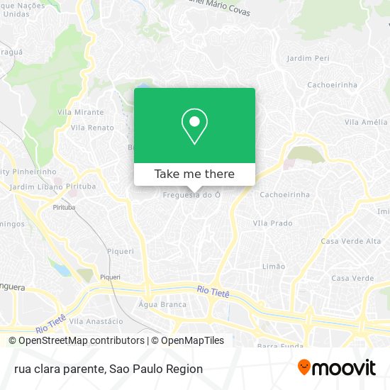 Mapa rua clara parente