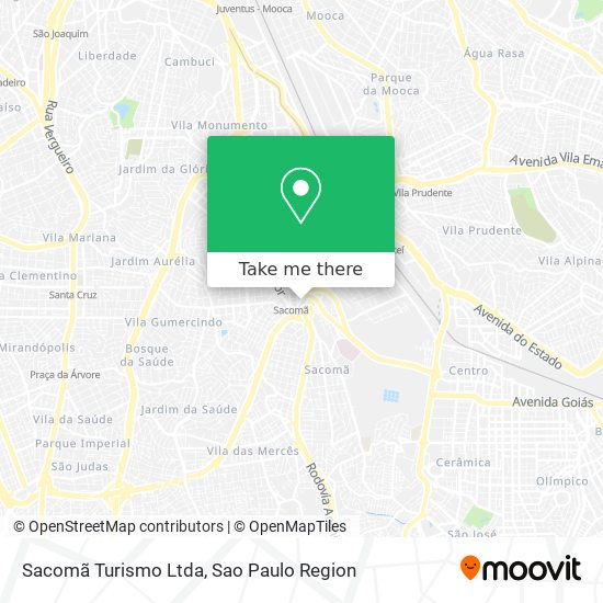 Sacomã Turismo Ltda map