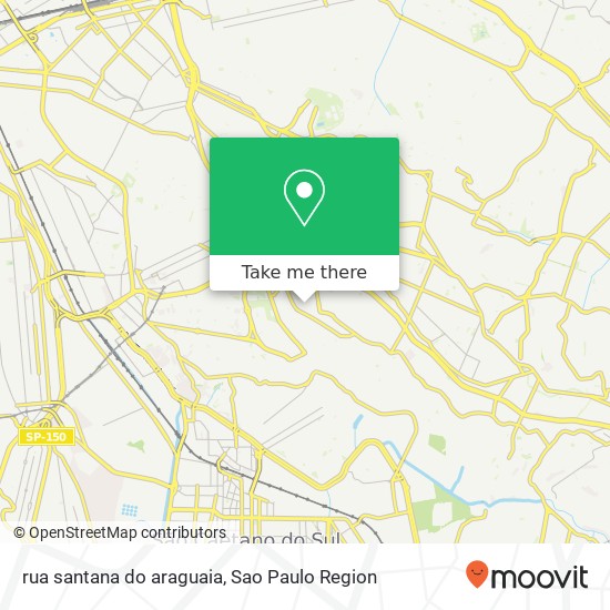 rua santana do araguaia map