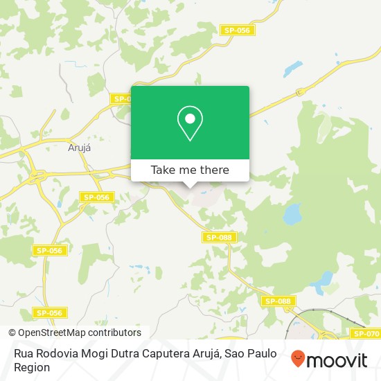 Mapa Rua Rodovia Mogi Dutra   Caputera  Arujá