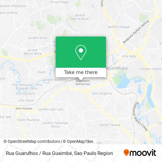 Rua Guarulhos / Rua Guaimbé map