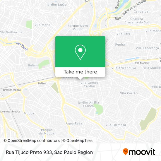 Mapa Rua Tijuco Preto 933