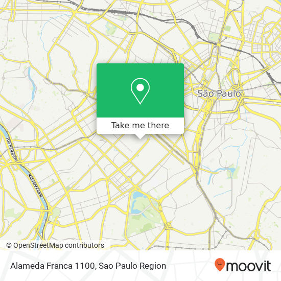 Alameda Franca 1100 map