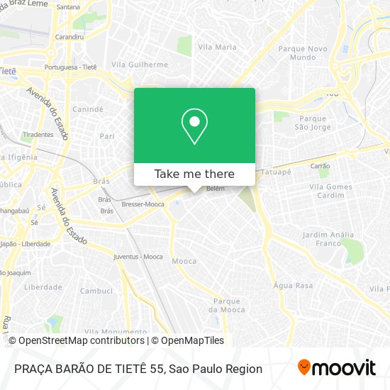 Mapa PRAÇA BARÃO DE TIETÊ 55