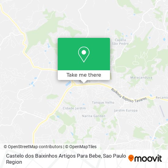 Castelo dos Baixinhos Artigos Para Bebe map