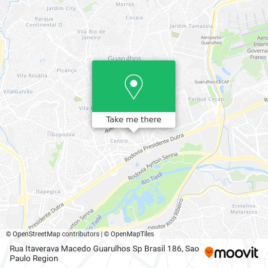Rua Itaverava   Macedo  Guarulhos   Sp  Brasil 186 map