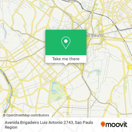 Avenida Brigadeiro Luis Antonio 2743 map