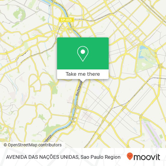 Mapa AVENIDA DAS NAÇÕES UNIDAS